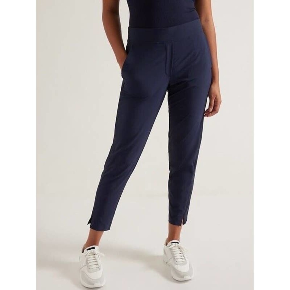 Athleta Pants Brooklyn Ankle Gray Monochromatic Leopard Print Athleisure Size 4